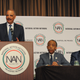 Former U.S. Attorney General Eric Holder, the Rev. Al Sharpton and the Rev. W. Franklyn Richardson at the National Action Network Convention on April 26, 2017, in New York City (Aaron J. / RedCarpetImages.net for NAN)